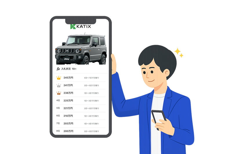 ネット完結、クルマを売るならカチエックス